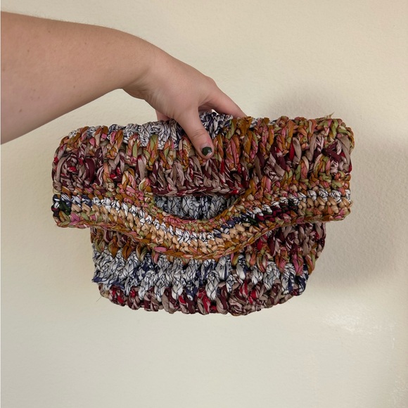 Chan Luu Crochet Silk Textile Handbag Purse - Picture 5 of 13